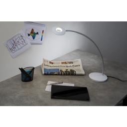 Alba Led Aero Desk Lamp with Intensity Dimmer White UK Plug