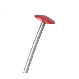 Alba Coat Stand Festival 5 Pegs Red / Silver Grey