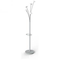 Alba Coat Stand Festival 5 Pegs Silver Grey and White
