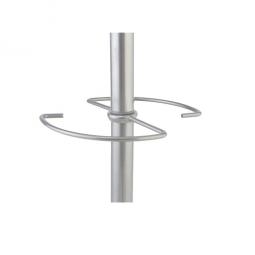 Alba Coat Stand Viena 8 Pegs Wood and Silver Grey