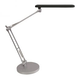 Alba Led Trek Desk Lamp Black and Silver Grey UK Plug