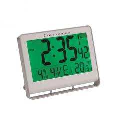 Alba LCD Radio Controlled Clock HORLCDNEO Silver Grey