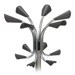 Alba Coat Stand Chromy 12 Pegs Chrome PMCLAS - New Style