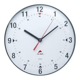 Alba Wall Clock 250mm Diameter Black - HORCLAS