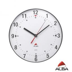 Alba Horclas Wall Clock 25cm Silver Grey