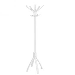 Alba Coat stand Cafe 10 Pegs White Wood