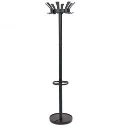 Alba Coat Stand Krony 16 Pegs Black