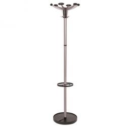 Alba Coat Stand Sevilla 12 Pegs Silver Grey