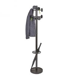 Alba Coat Stand Stan3 8 Pegs Black