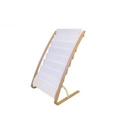 Alba Floor Display 8 Double Compartments A4 White and Wood