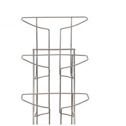 Alba Floor Display 7 Compartments A4 Silver Grey