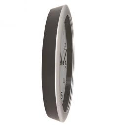 Alba HORNEW Quartz Silent Wall Clock 30cm Silver Grey