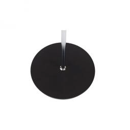 Alba Cup Led Floor Lamp Black and Silver Grey Dimmable