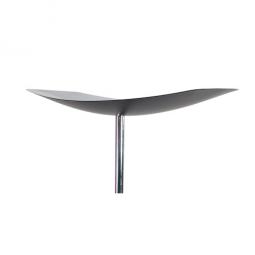 Alba Cup Led Floor Lamp Black and Silver Grey Dimmable