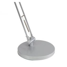 Alba Led Trek LED Desk Lamp White and Silver Grey UK Plug