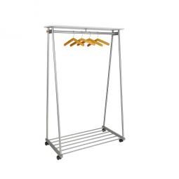 Alba Oslo Mobile Garment Rack and 6 Hangers 
